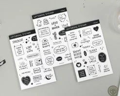 Lettering Removable Sticker
