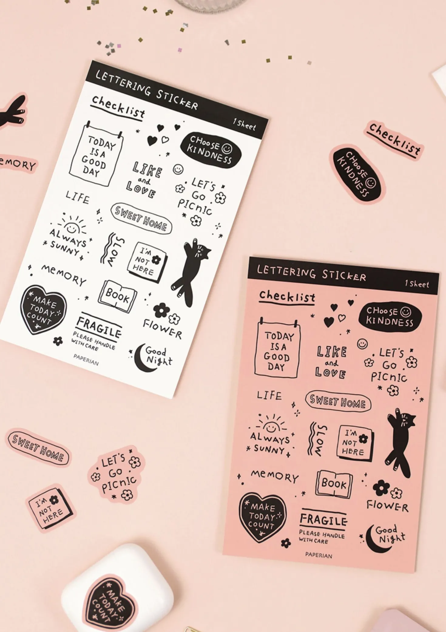 Lettering Removable Sticker