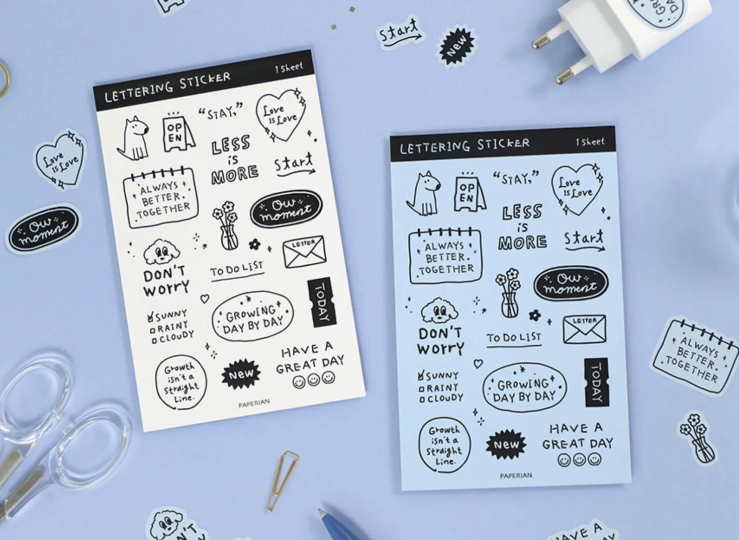 Lettering Removable Sticker