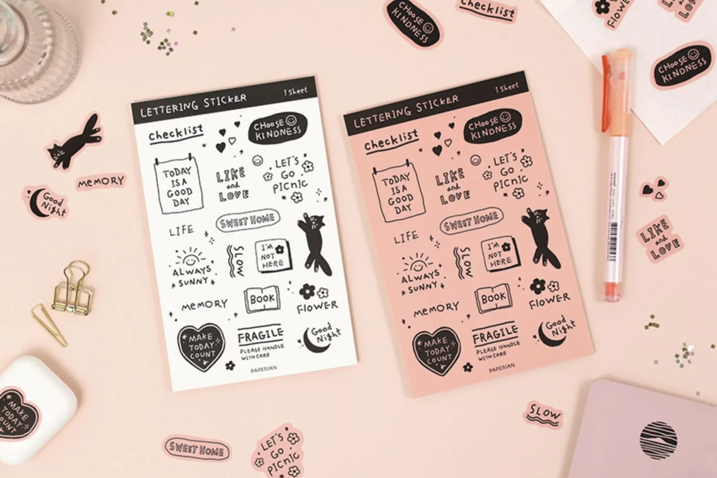 Lettering Removable Sticker