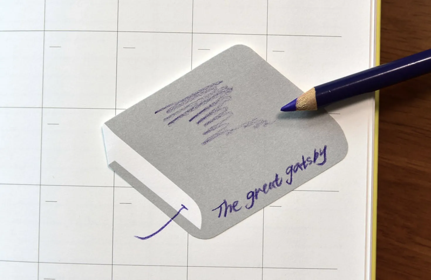 Library Book Sticky Note