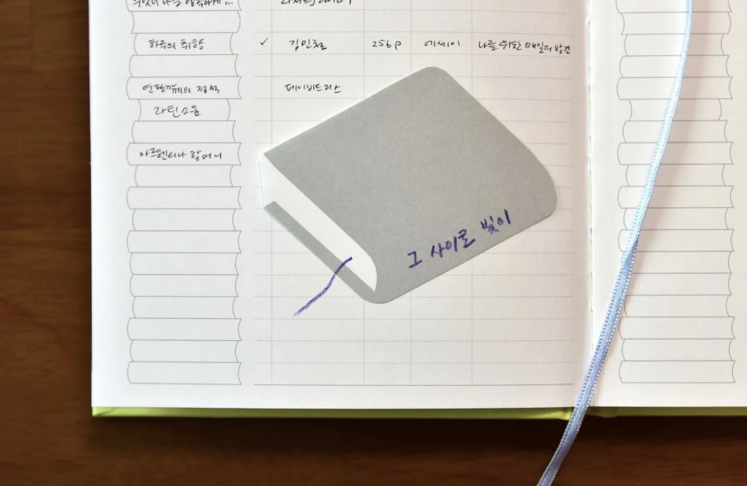 Library Book Sticky Note