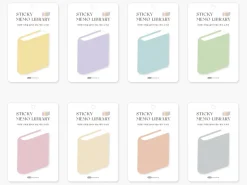 Library Book Sticky Note