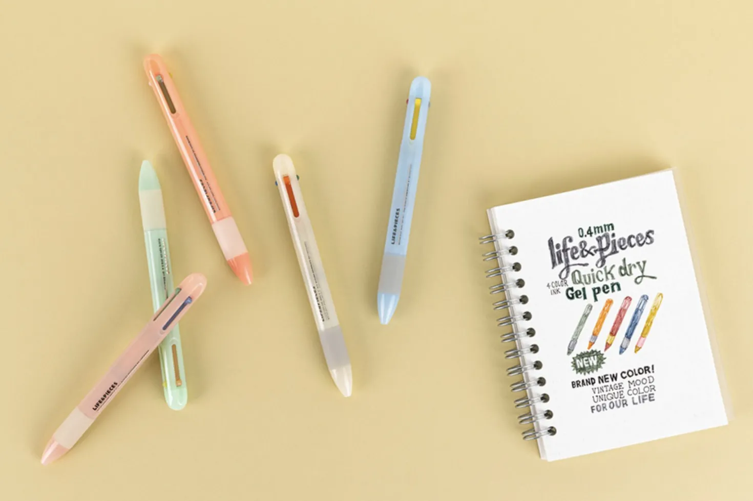 Life & Pieces 4 Color Gel Pen v2