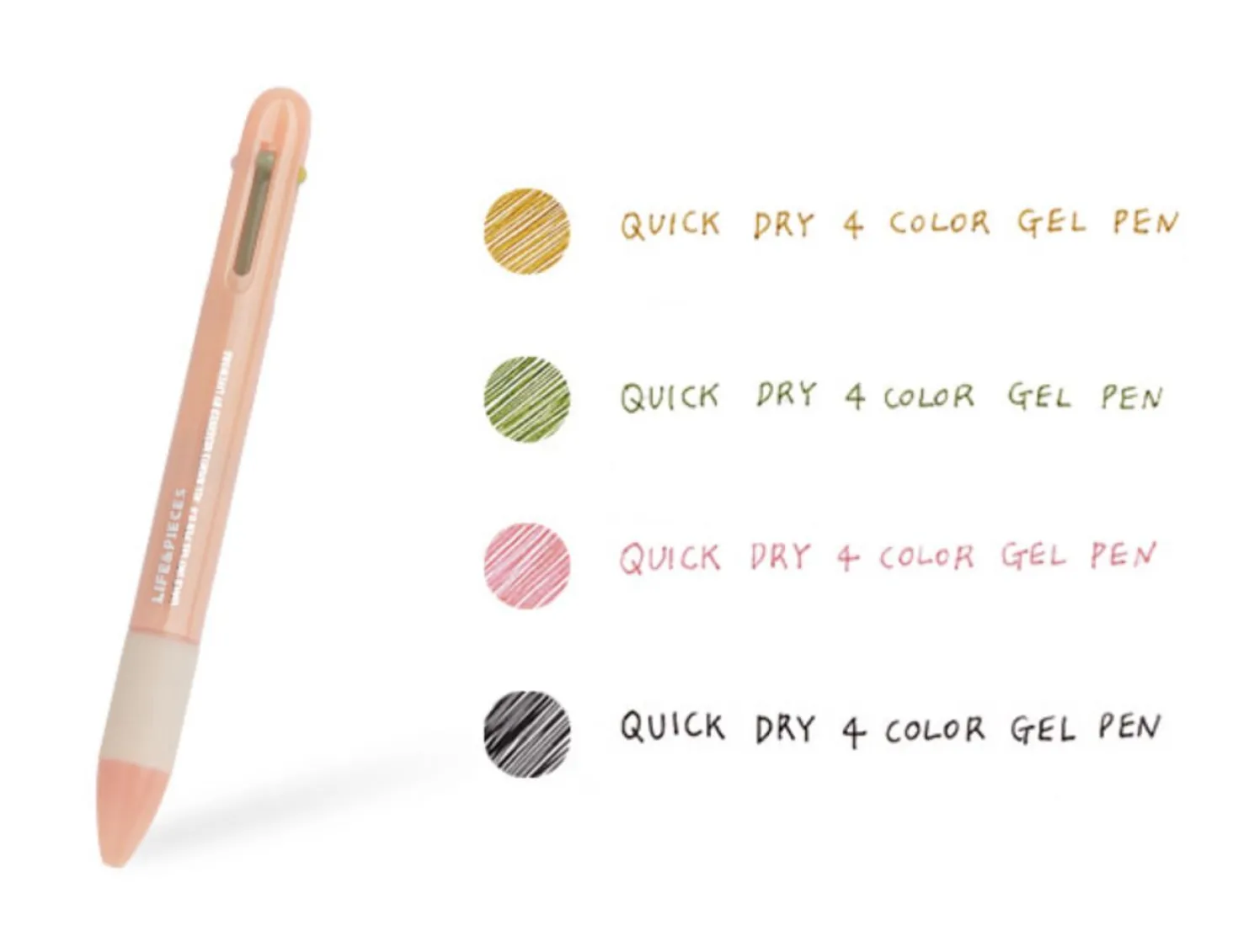 Life & Pieces 4 Color Gel Pen v2