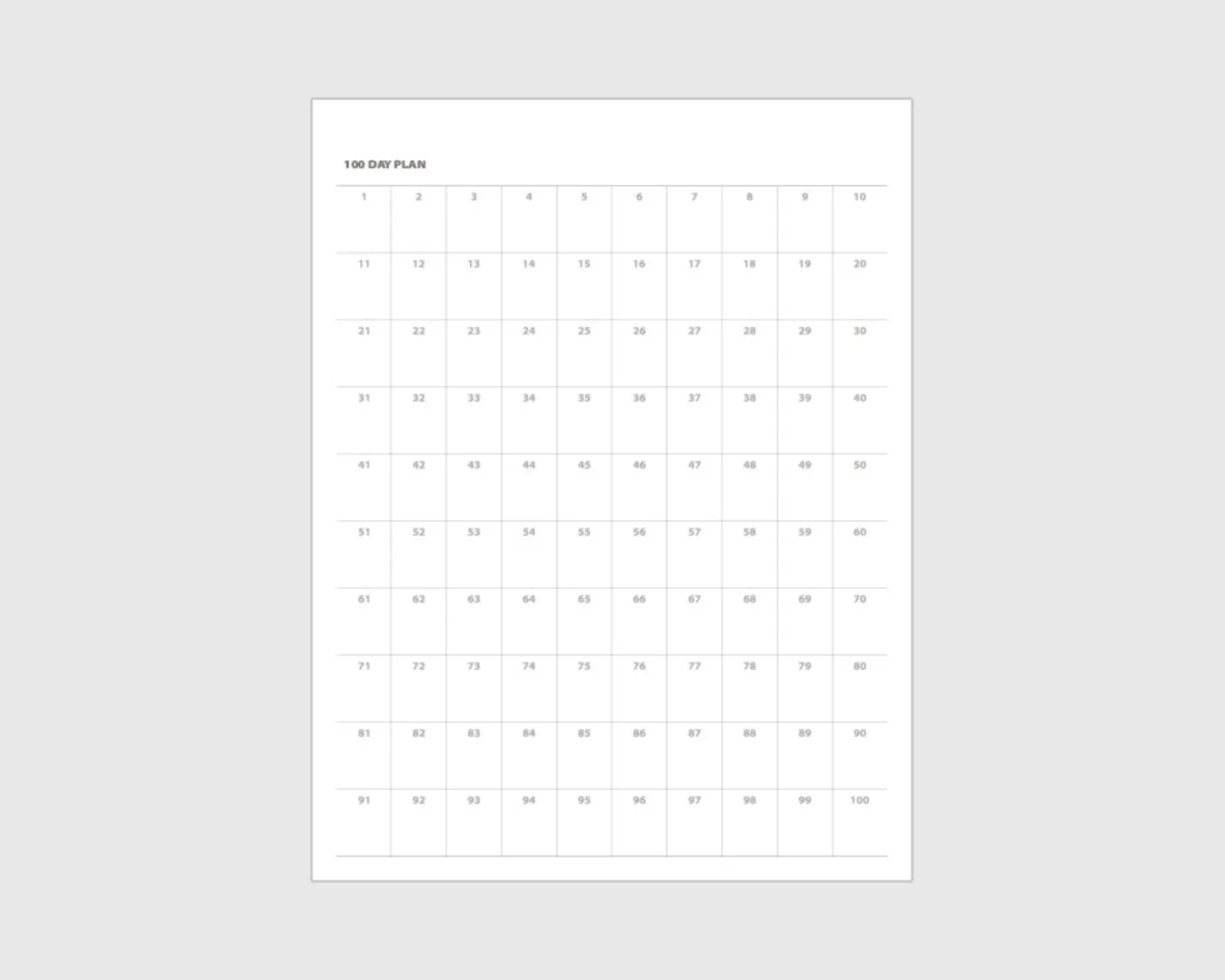 Life & Pieces 100 Day Standing Planner