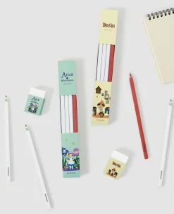 Literature Pencil & Eraser Set