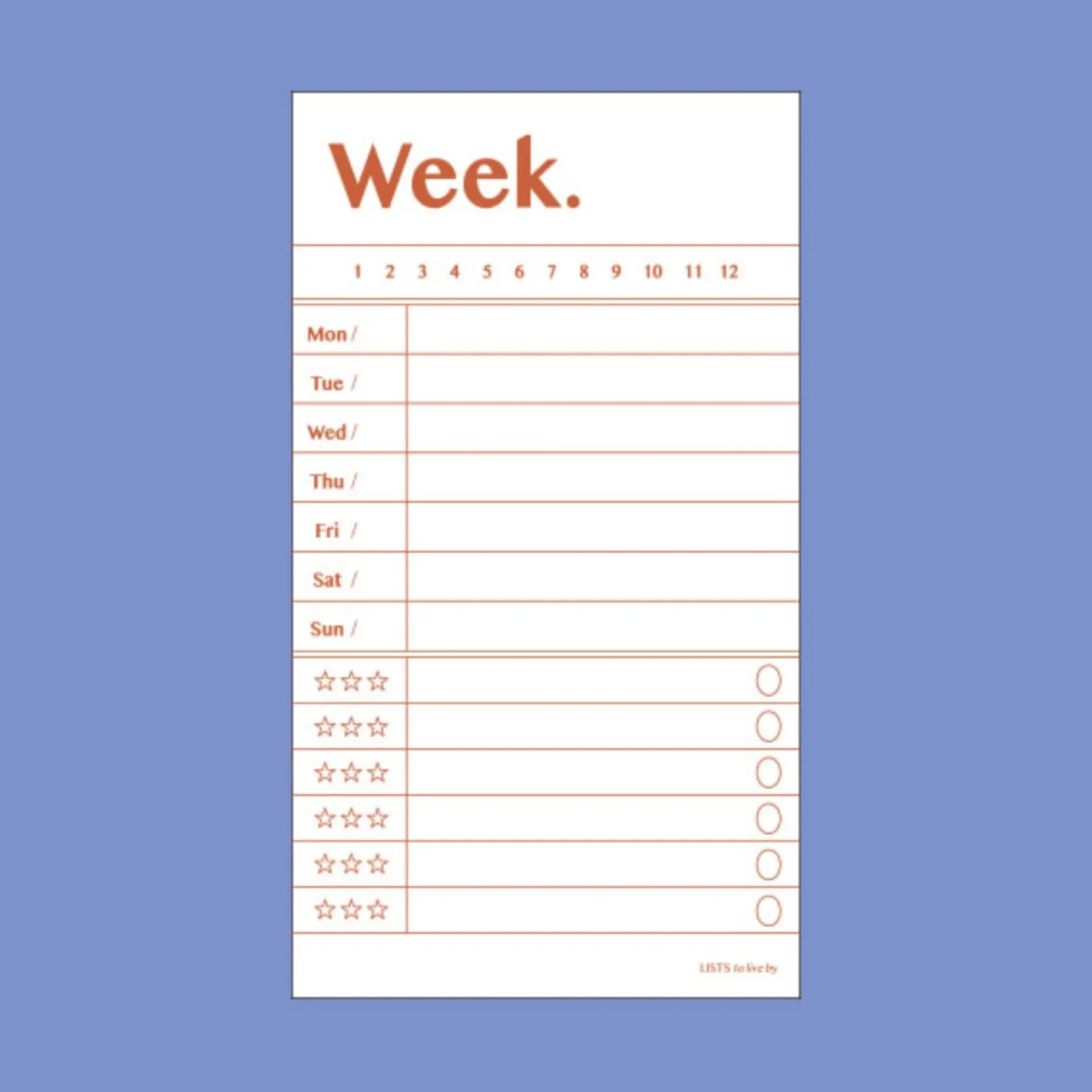 Live By Plan Memo Pad