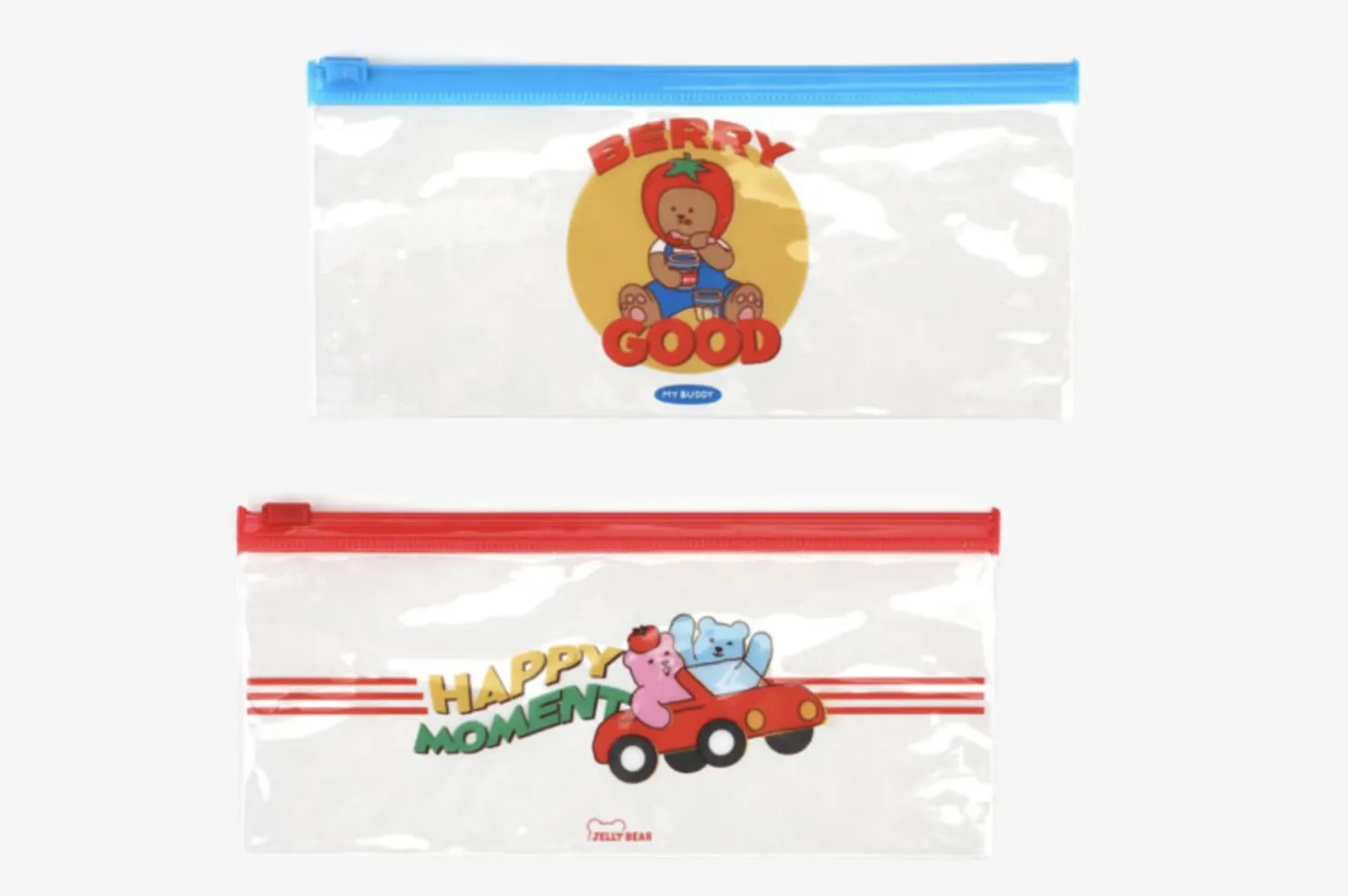 Long Market PVC Zipper Pocket