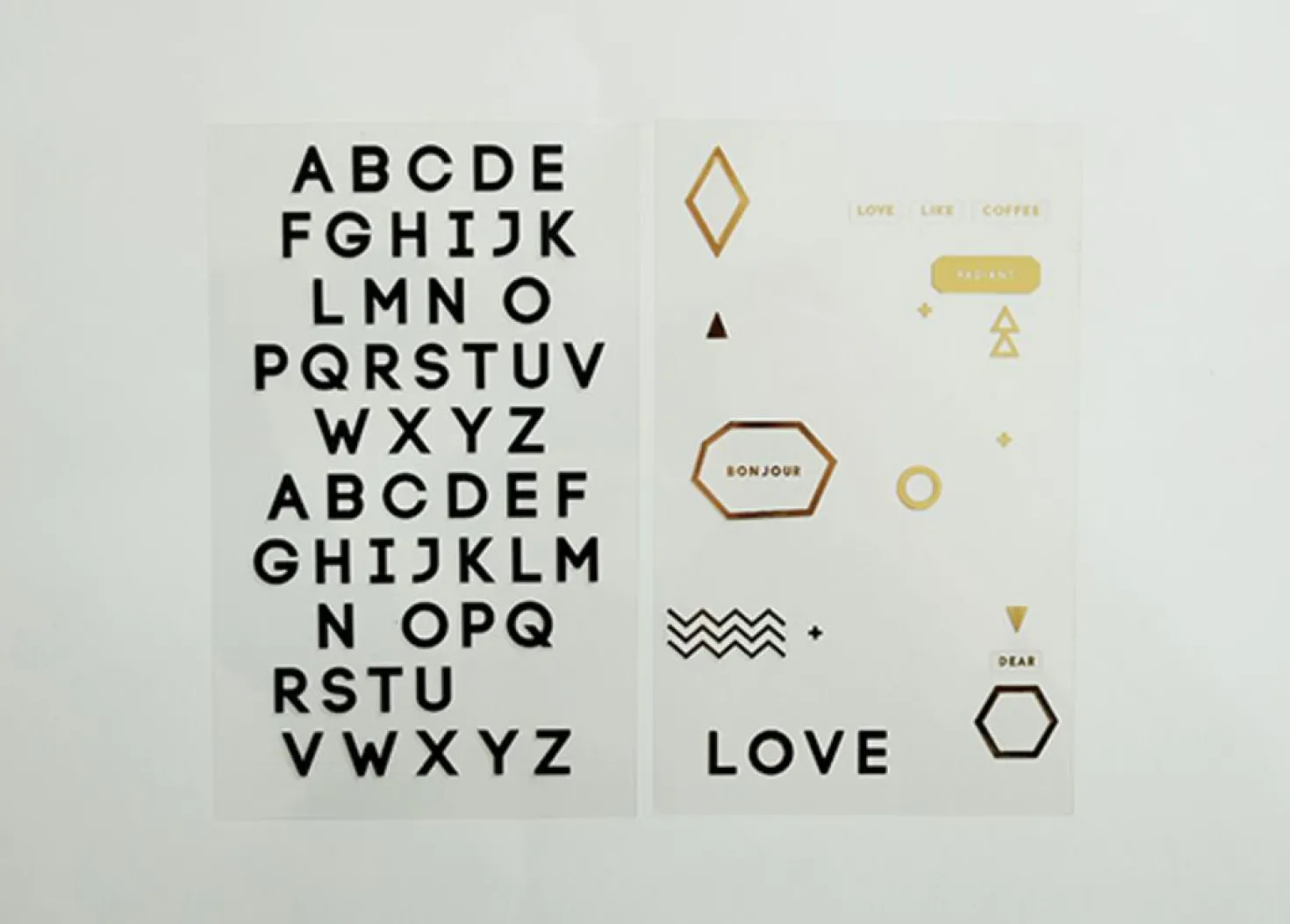 Love, Like Alphabet Sticker