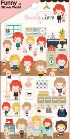 Lovely Clara Deco Sticker