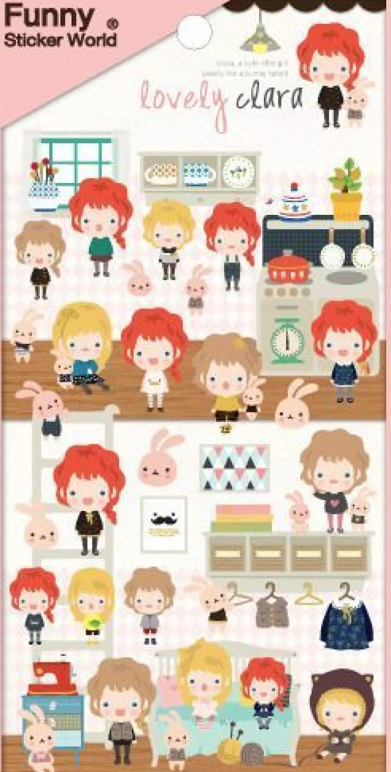 Lovely Clara Deco Sticker
