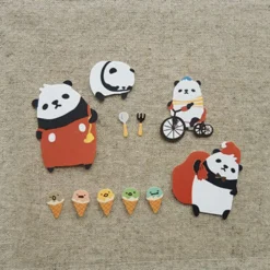 Lovely Panda Deco Sticker Set