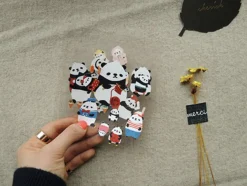 Lovely Panda Deco Sticker Set