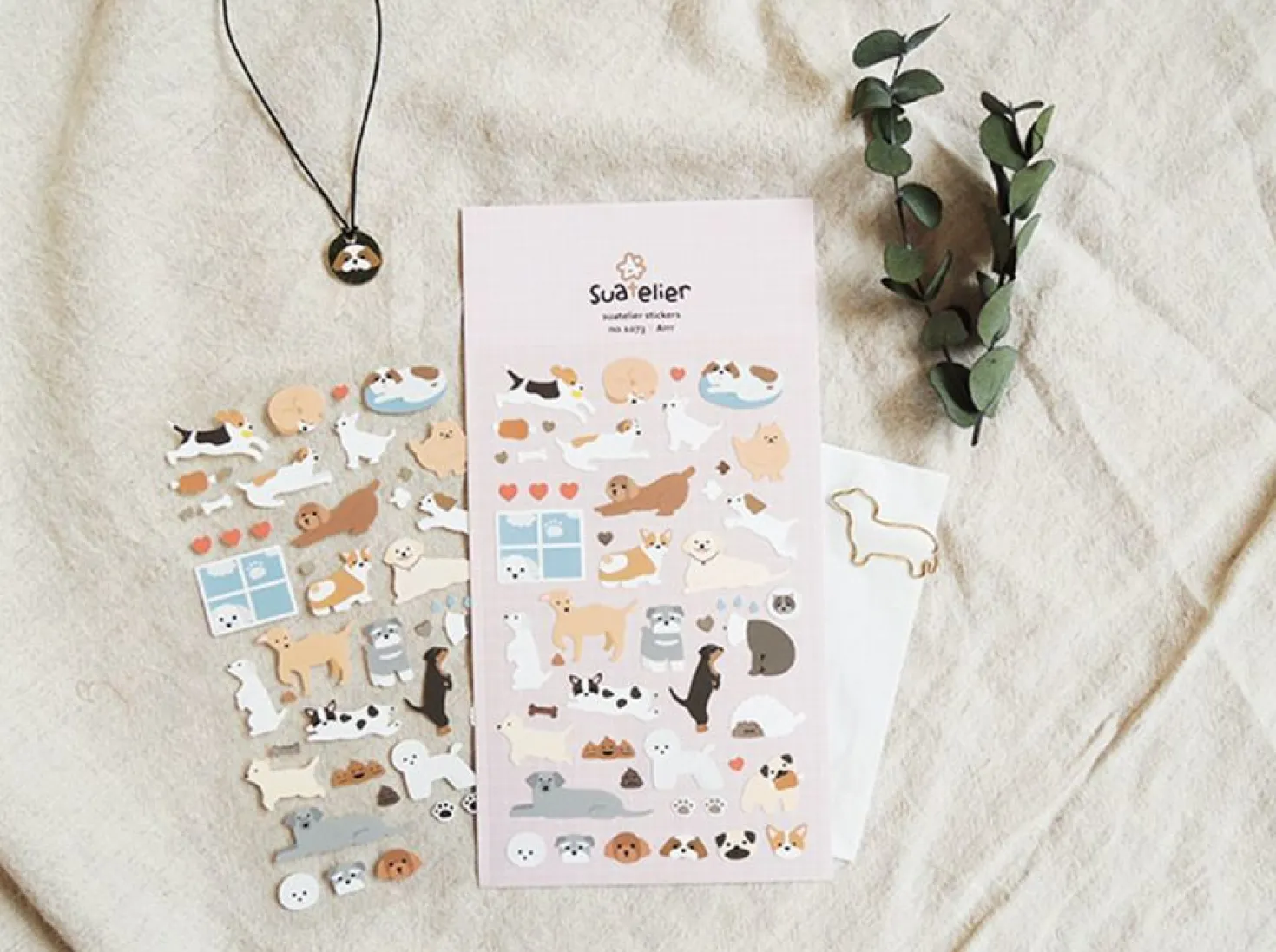 Lovely Puppy Deco Sticker