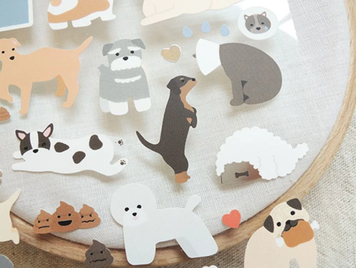 Lovely Puppy Deco Sticker
