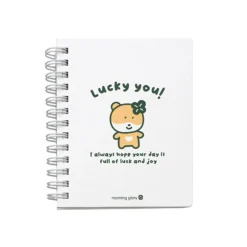 Lucky Friends Mini Spiral Lined Notebook v2