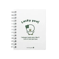 Lucky Friends Mini Spiral Lined Notebook v2