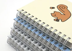 Lucky Friends Mini Spiral Lined Notebook v2