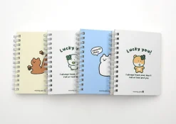 Lucky Friends Mini Spiral Lined Notebook v2
