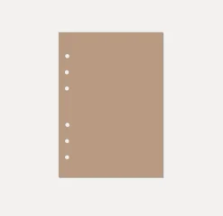 Magic Color 6 Ring A5 Plain Note Refill