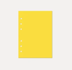 Magic Color 6 Ring A5 Plain Note Refill