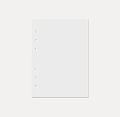 Magic Color 6 Ring A5 Plain Note Refill