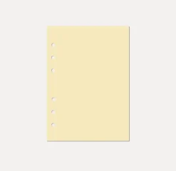 Magic Color 6 Ring A5 Plain Note Refill
