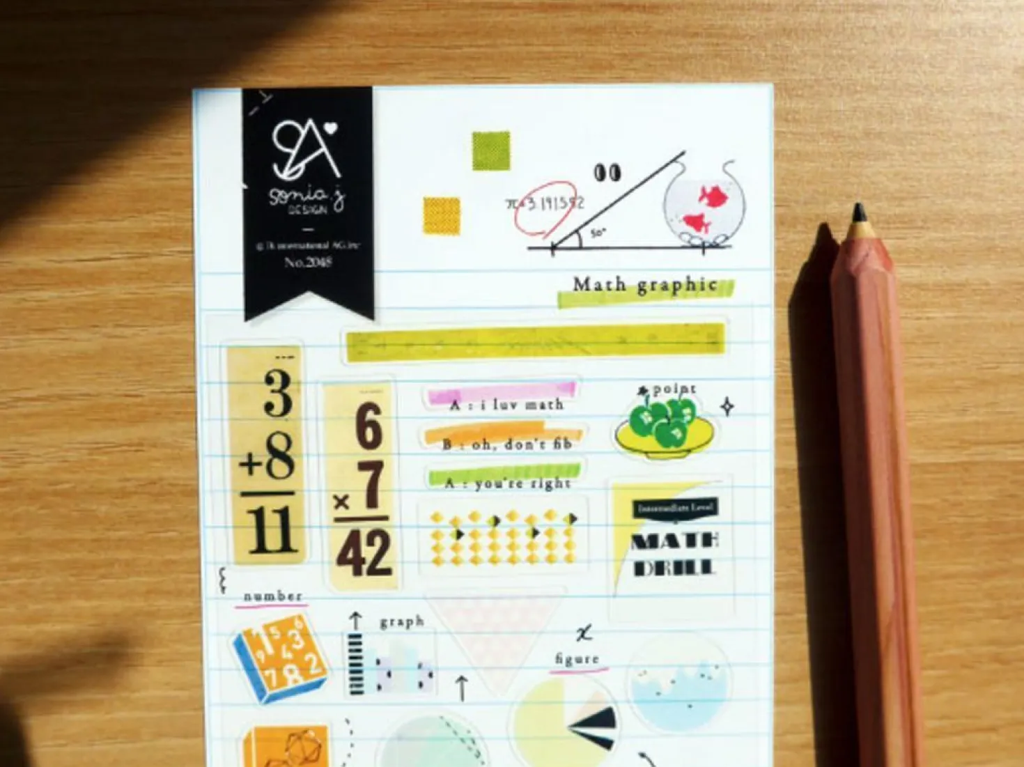 Math Graphic Deco Sticker