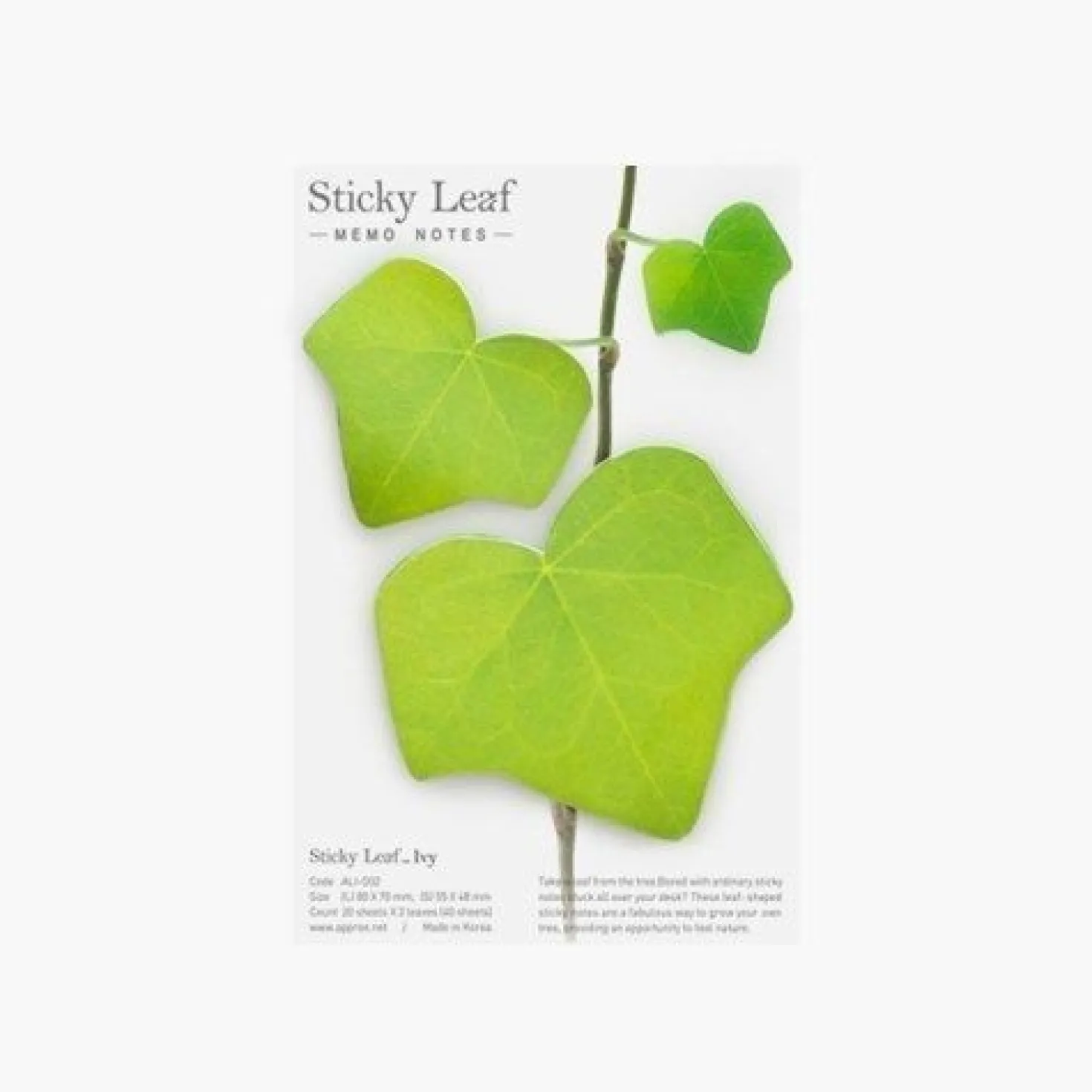 Medium Ivy Leaf Sticky Note