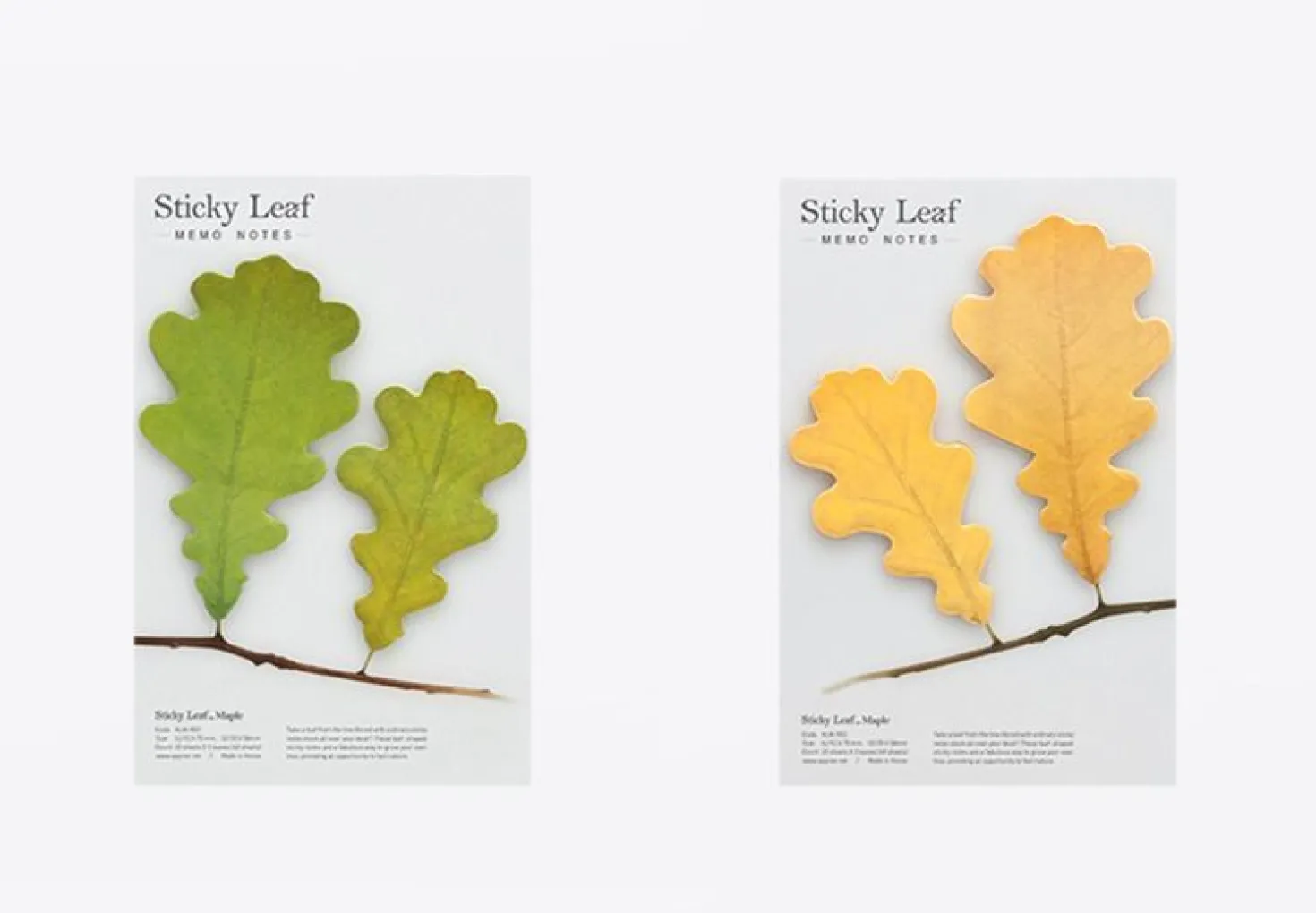 Medium Oak Leaf Sticky Note