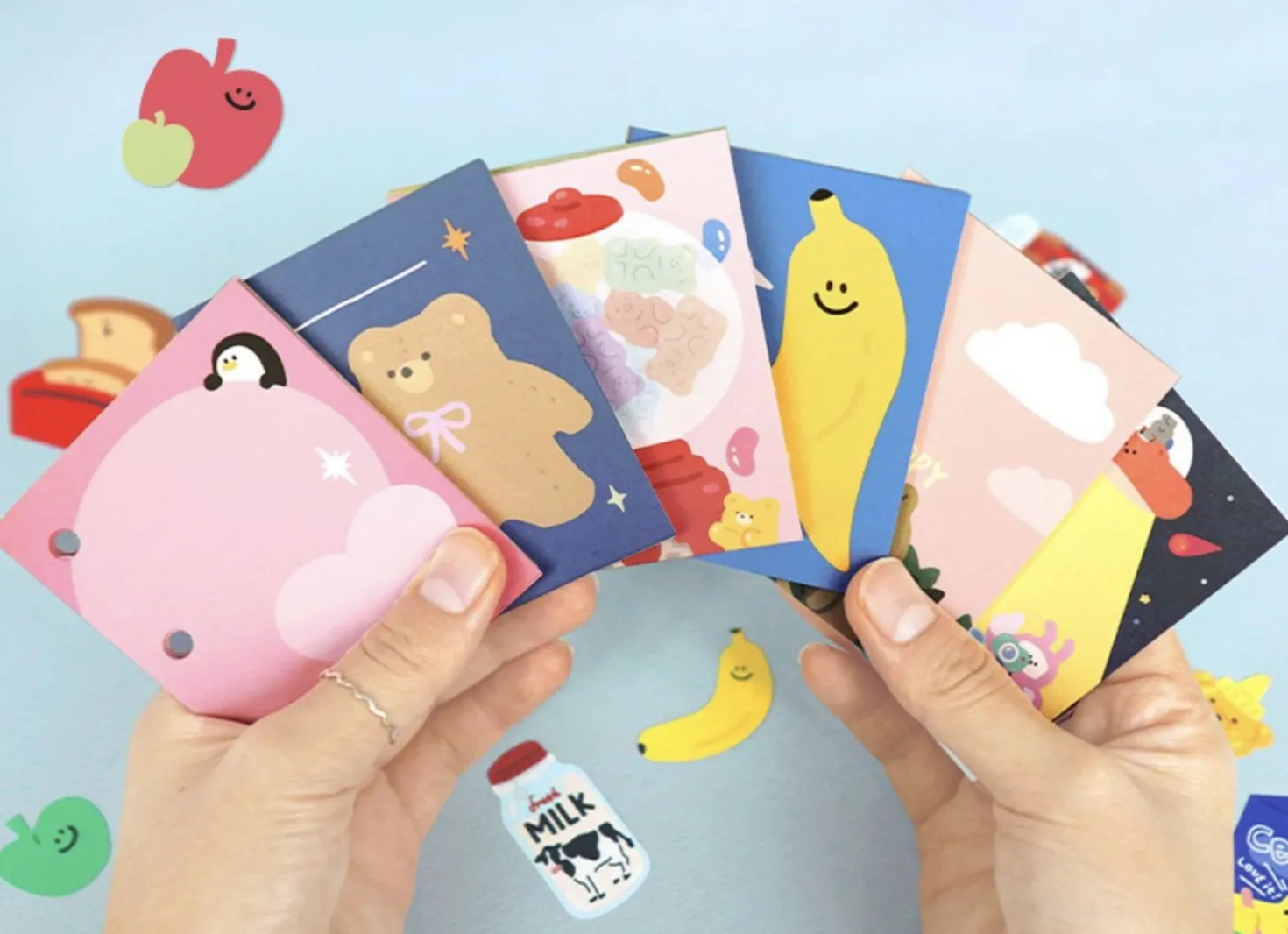 Merry 3 Ring Button Note Refill