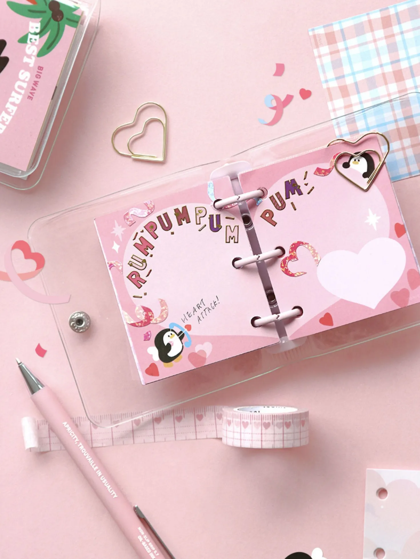 Merry 3 Ring Button Note Refill