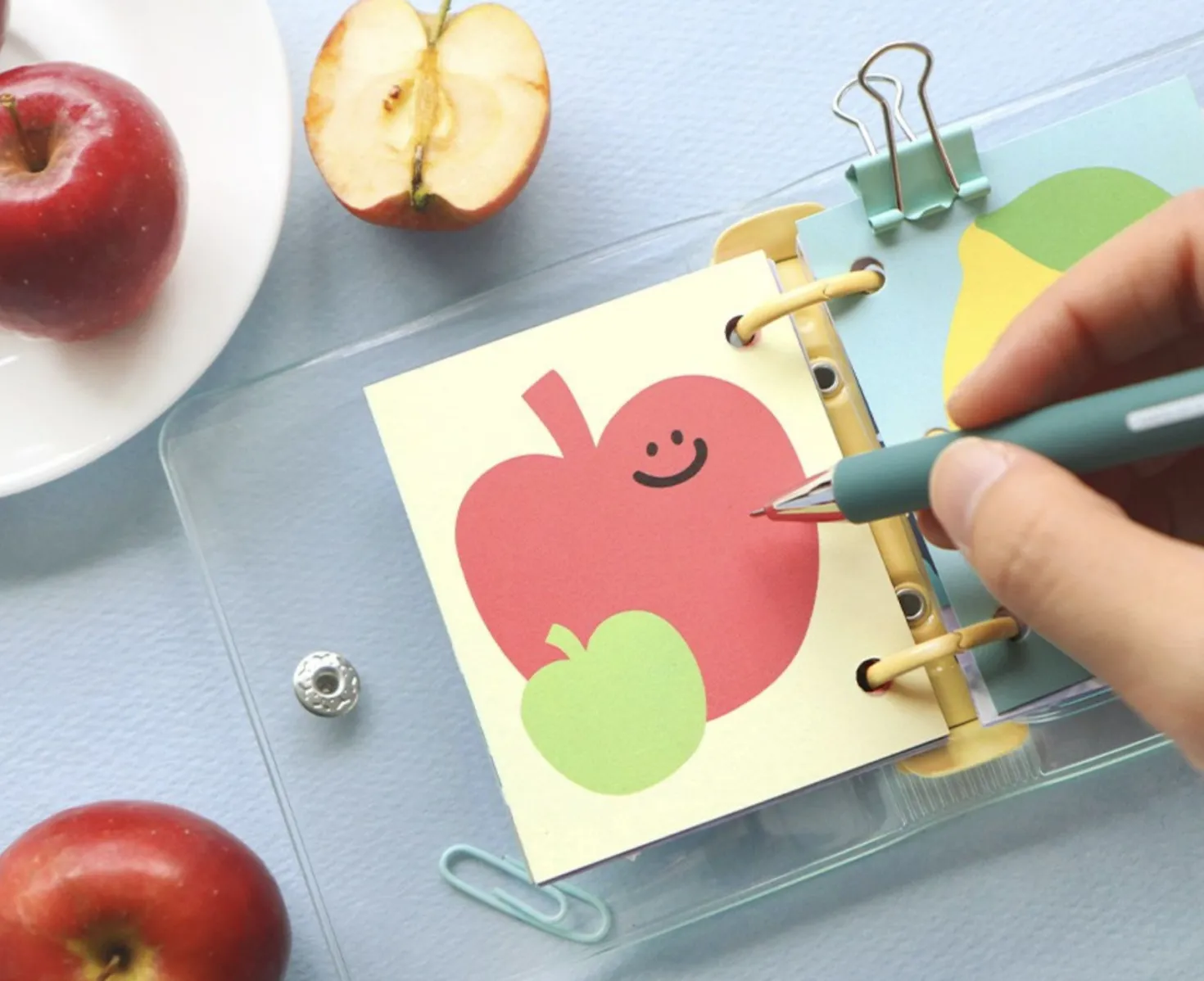 Merry 3 Ring Button Note Refill