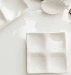 Mild White 4-Section Plate