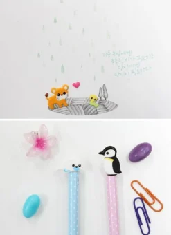 Mini Animal Puffy Deco Sticker