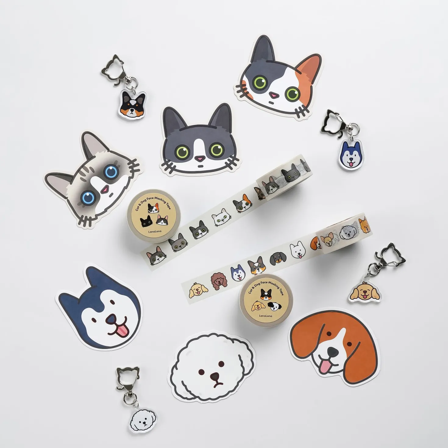 Mini Cat Face Card