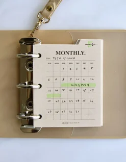 Mini Classy 3 Ring Index Planner Refill