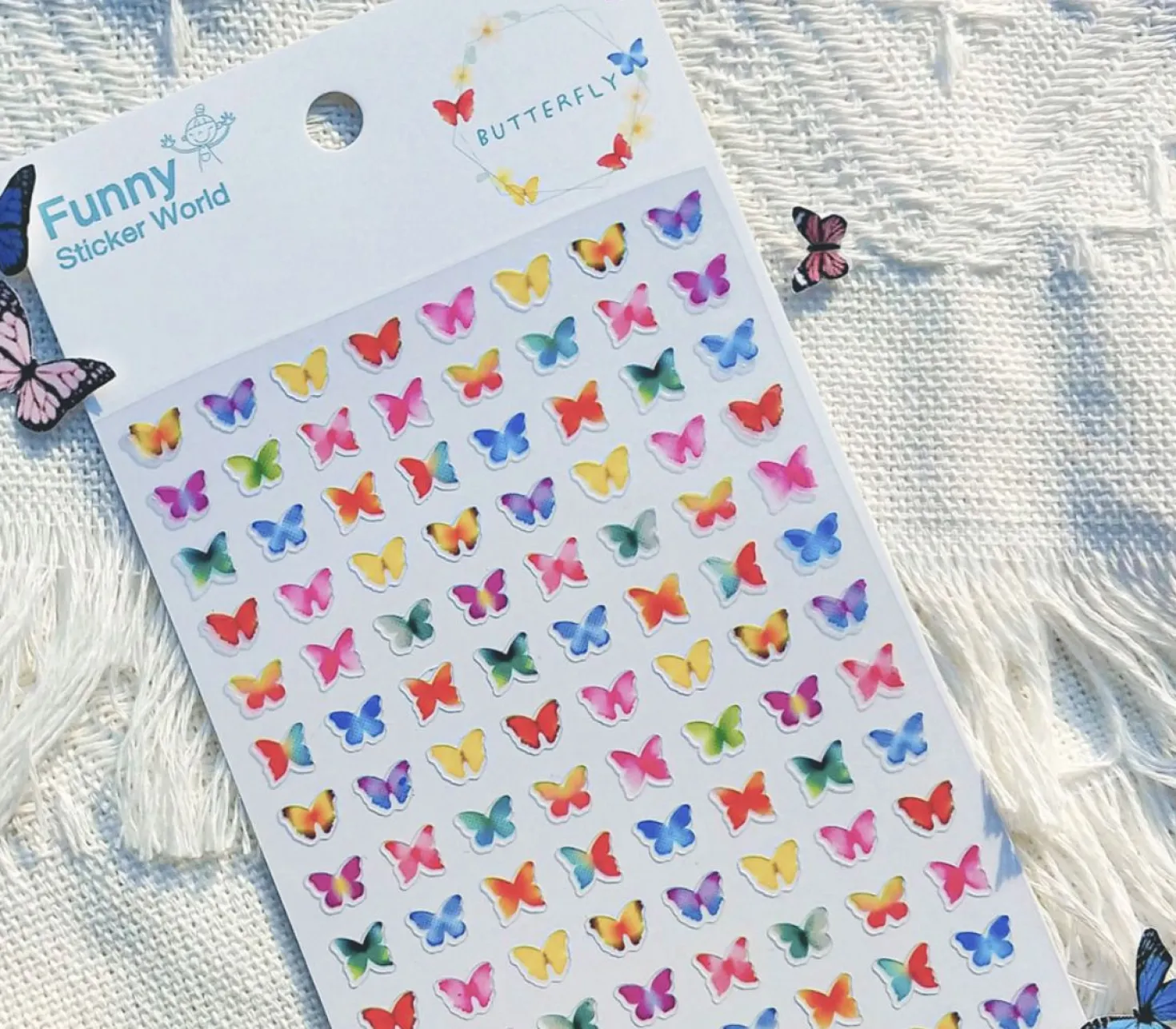Mini Colorful Butterfly Sticker