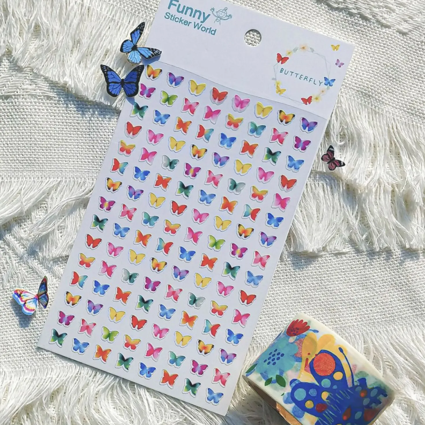 Mini Colorful Butterfly Sticker