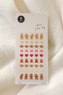 Mini Heart Bear Deco Sticker