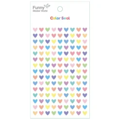 Mini Pastel Heart Epoxy Sticker
