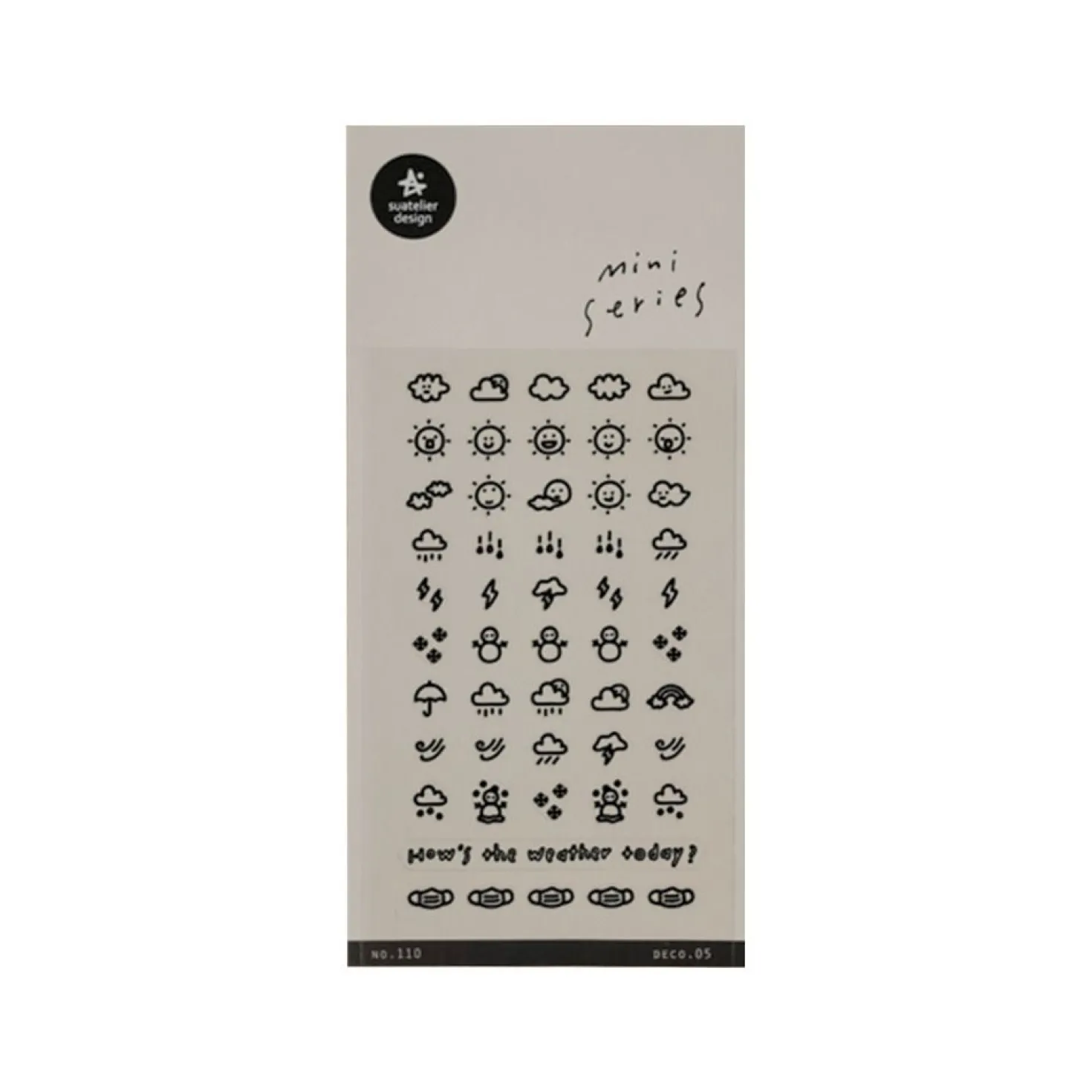 Mini Today's Weather Deco Sticker