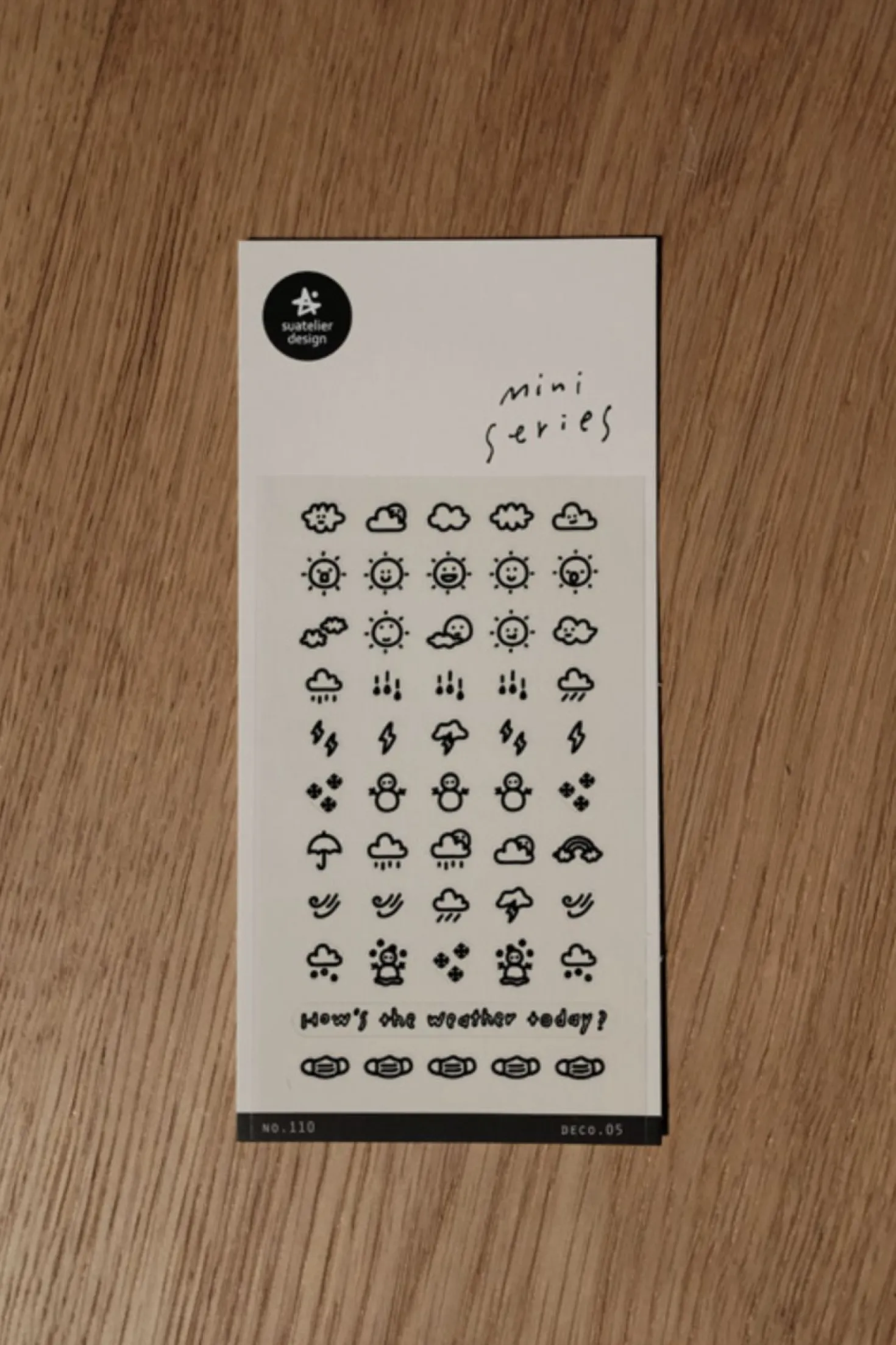 Mini Today's Weather Deco Sticker