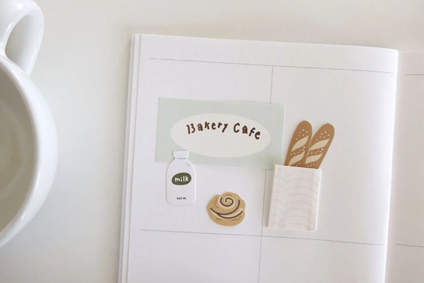 Mint & Pink Daily Plan Sticky Note