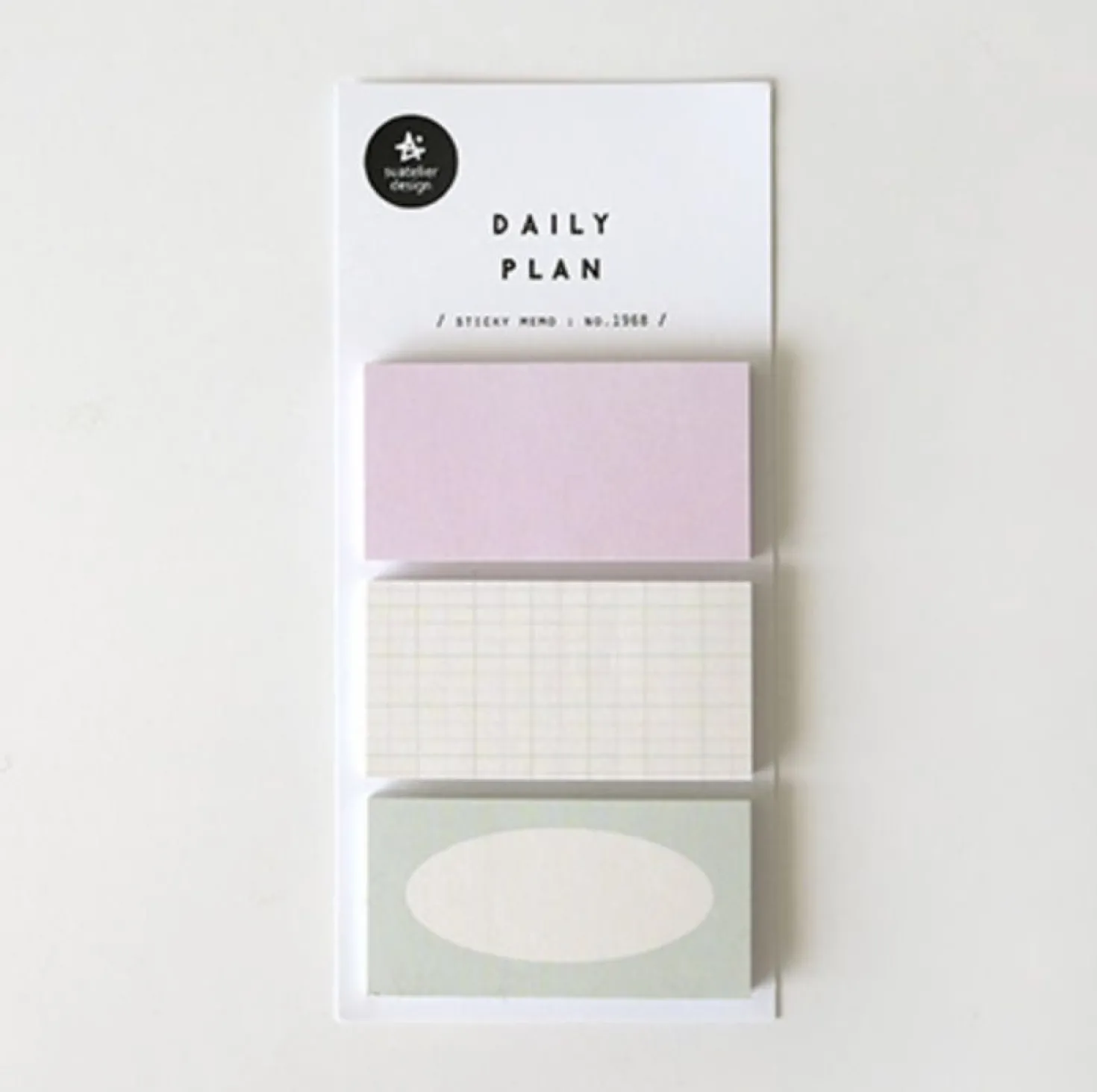 Mint & Pink Daily Plan Sticky Note
