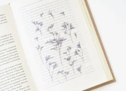 Misty Blue Pressed Flower Sticker