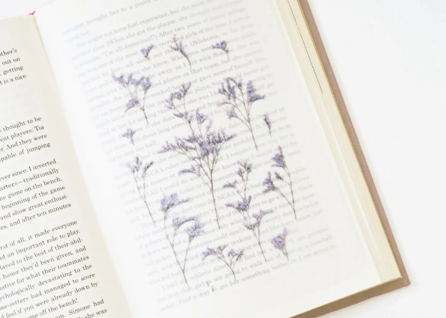 Misty Blue Pressed Flower Sticker