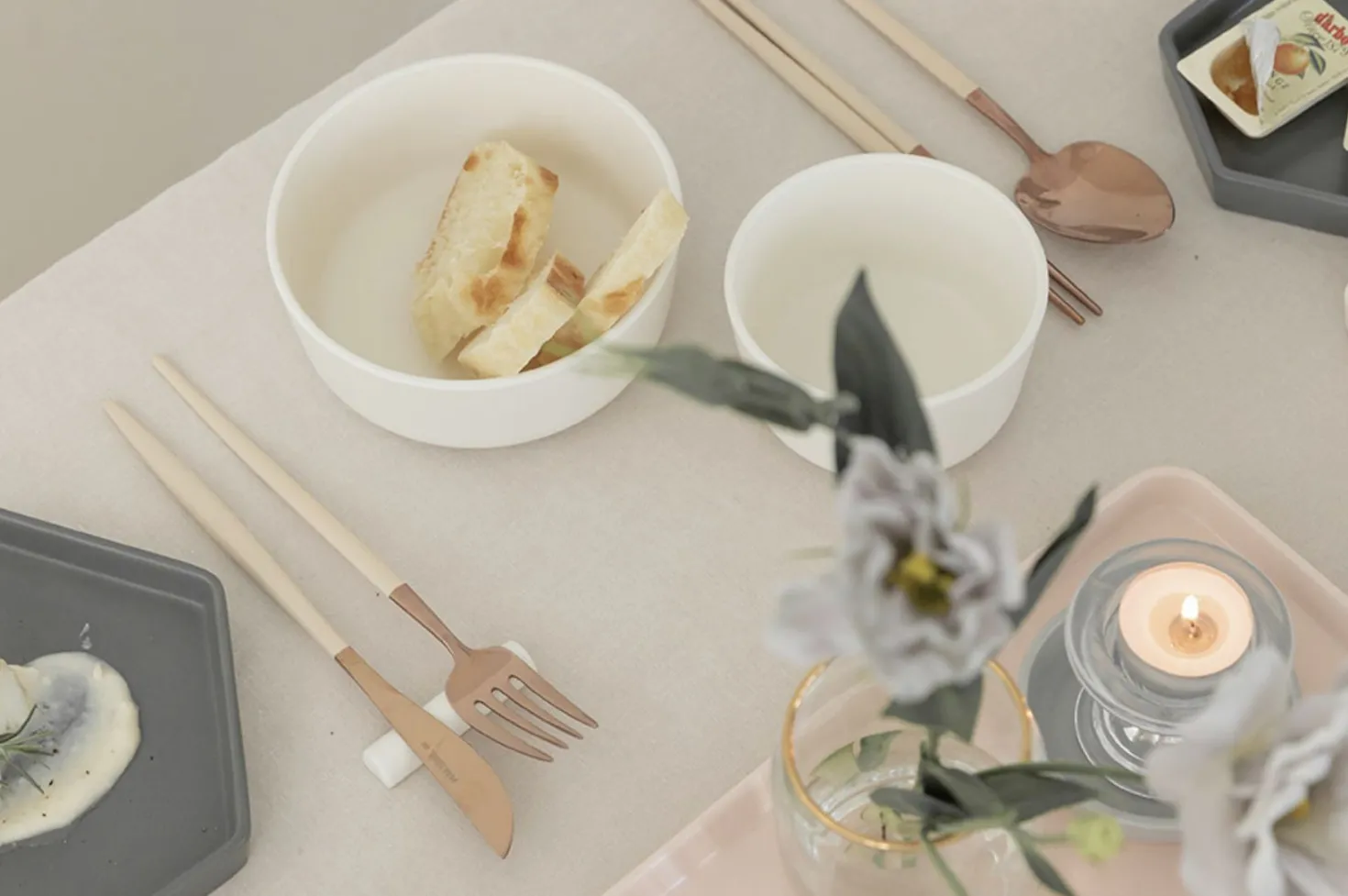 Modern Rose Gold Flatware