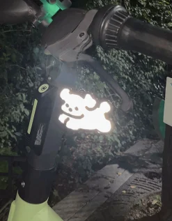 Momo Bear Reflective Keychain